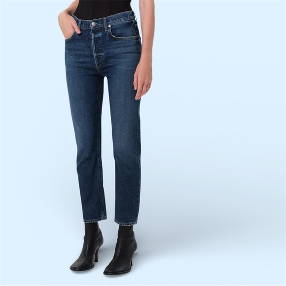 Agolde Denim - Agolde - Riley High Rise straight cropped jean